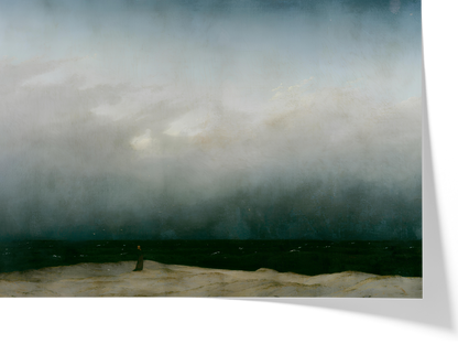 Le Moine au bord de la mer — Caspar David Friedrich — Reproduction art classique — Melanchromia