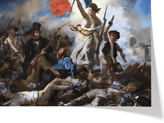 Reproduction du tableau "La Liberté guidant le peuple" de Eugène Delacroix — impression d'art Melanchromia