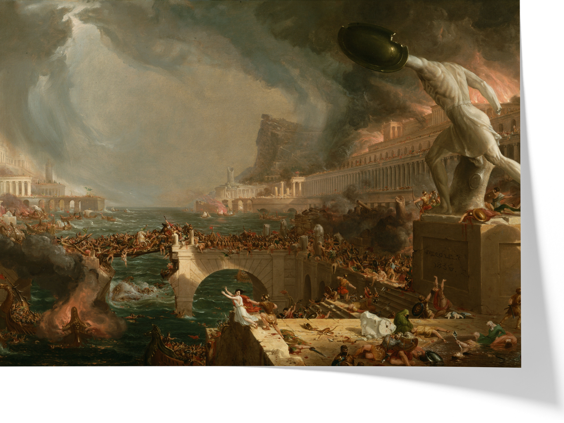 La Destruction — Thomas Cole — Reproduction art classique — Melanchromia