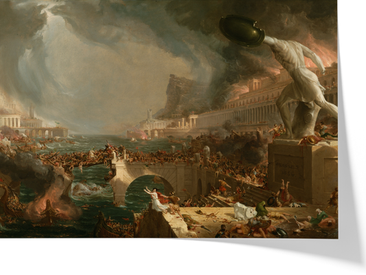 La Destruction — Thomas Cole — Reproduction art classique — Melanchromia