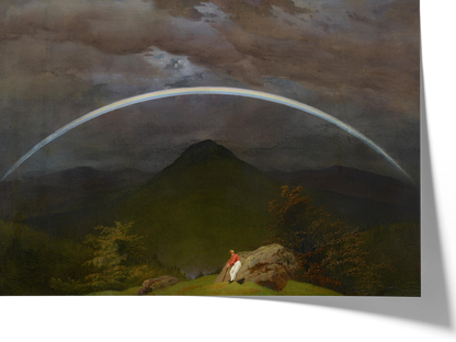 Paysage de montagne avec arc-en-ciel — Caspar David Friedrich — Reproduction art classique — Melanchromia