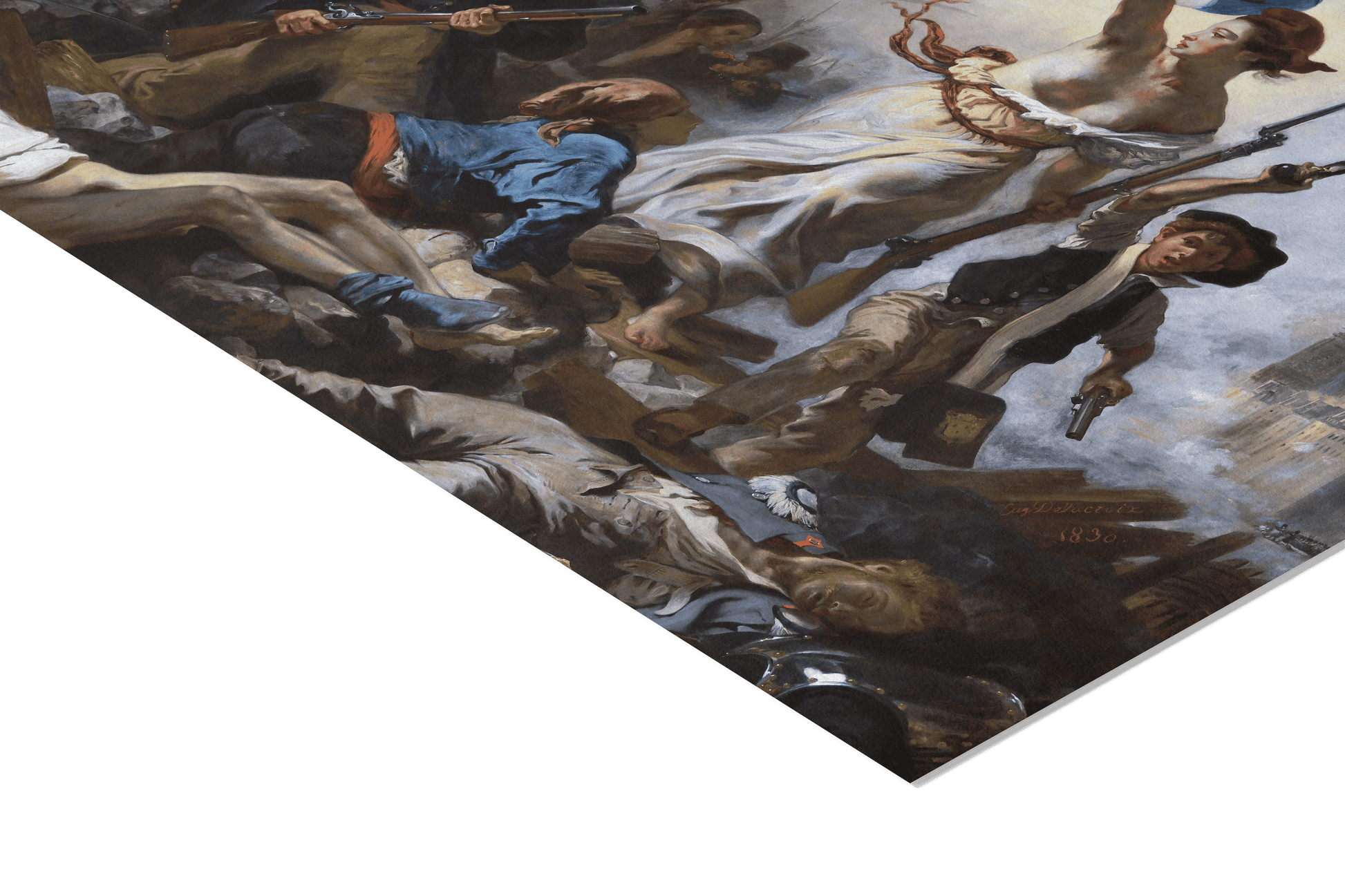 Reproduction du tableau "La Liberté guidant le peuple" de Eugène Delacroix — impression d'art Melanchromia