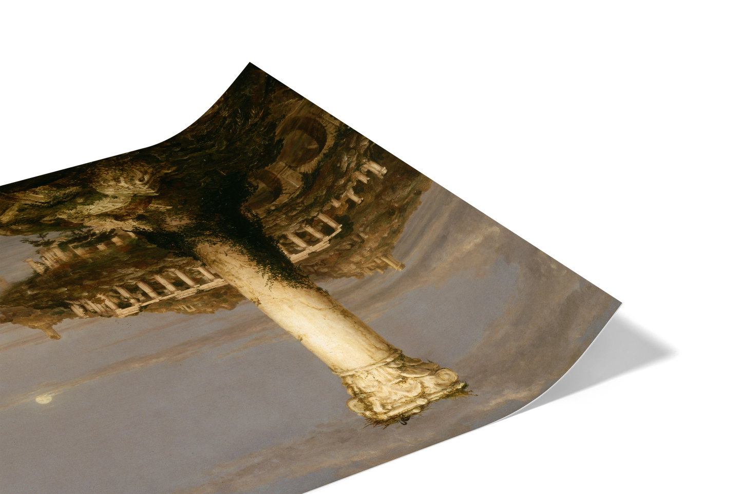 Reproduction du tableau "Le Cours de l'Empire : La Désolation" de Thomas Cole — impression d'art Melanchromia