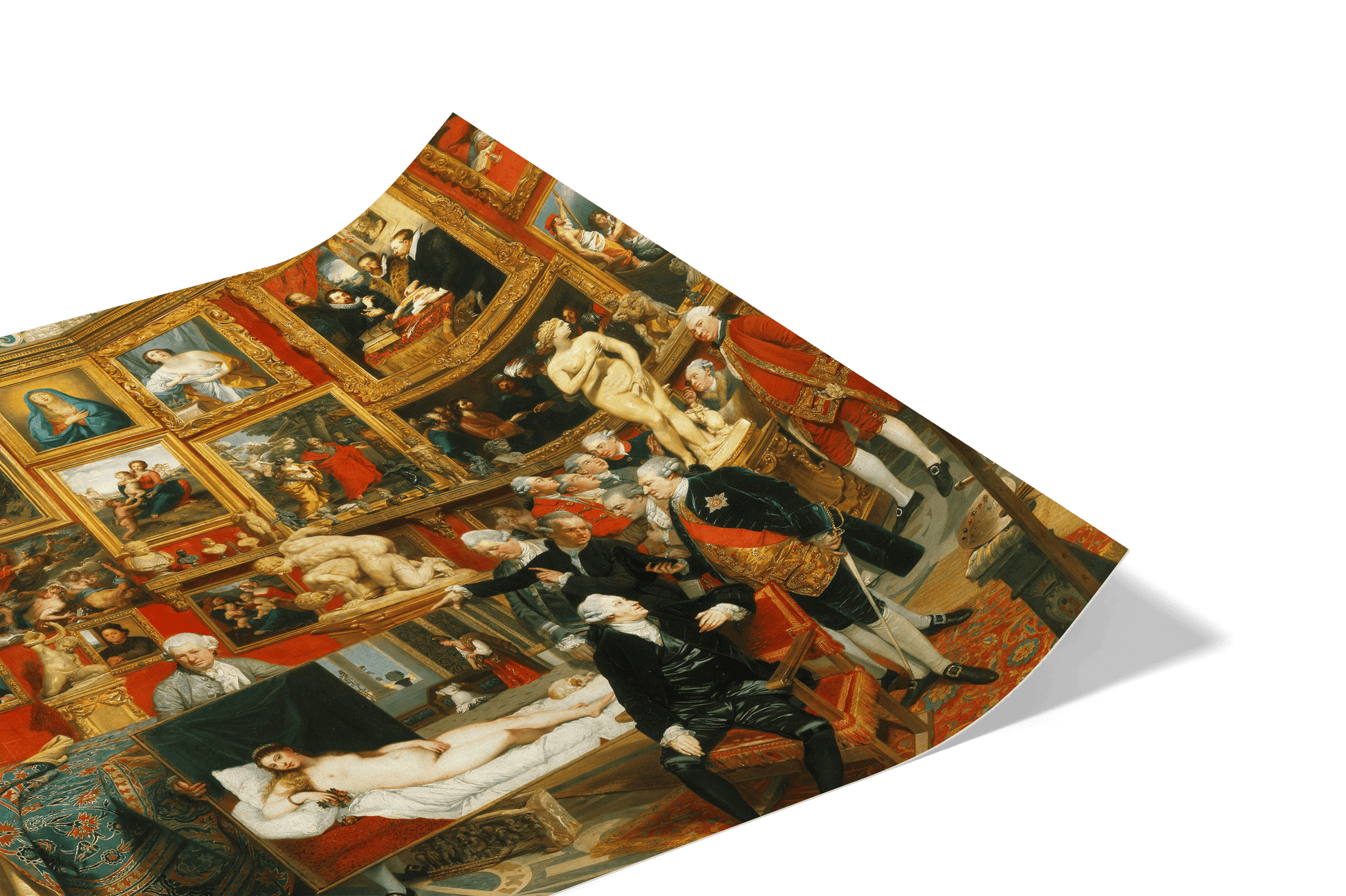 Reproduction du tableau "La Tribune des Offices" de Johann Zoffany — impression d'art Melanchromia