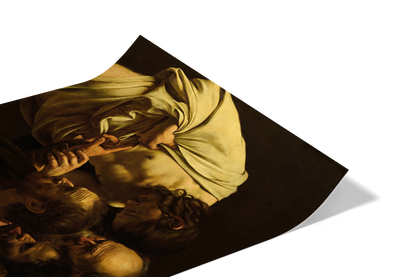 Reproduction du tableau "L'Incrédulité de saint Thomas" de Caravage — impression d'art Melanchromia