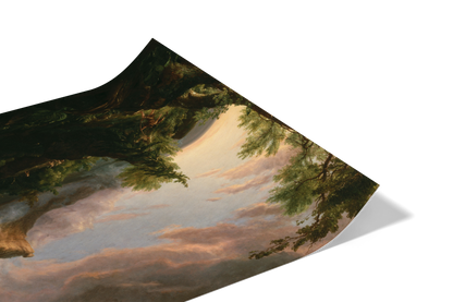 Reproduction du tableau "Le Cours de l'Empire : L'État Sauvage" de Thomas Cole — impression d'art Melanchromia
