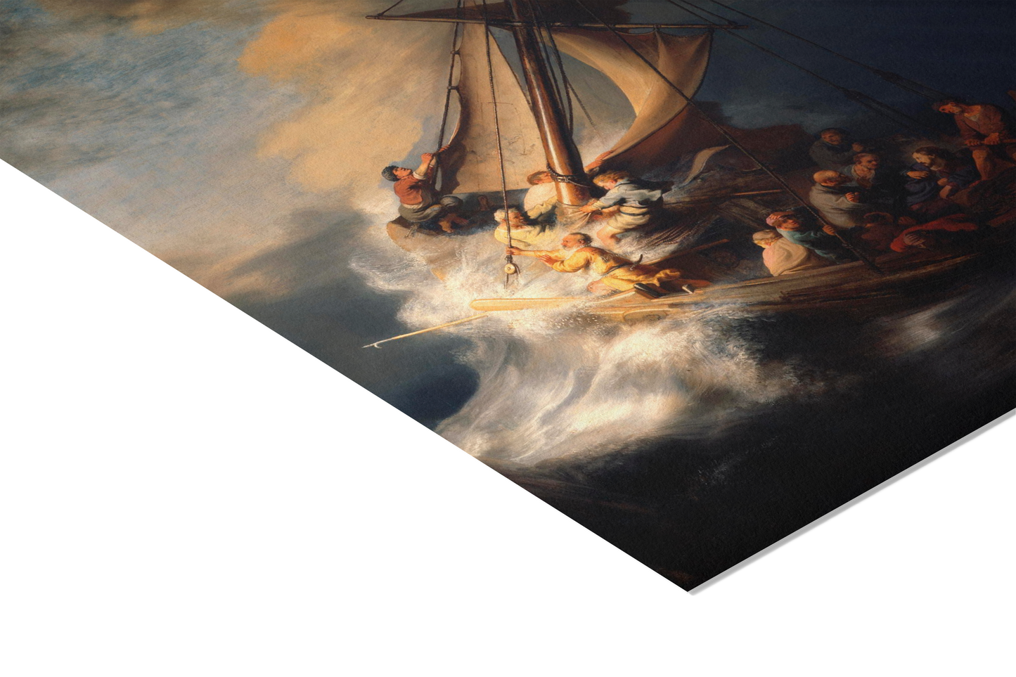 Reproduction du tableau "Le Christ dans la tempête sur la mer de Galilée" de Rembrandt — impression d'art Melanchromia