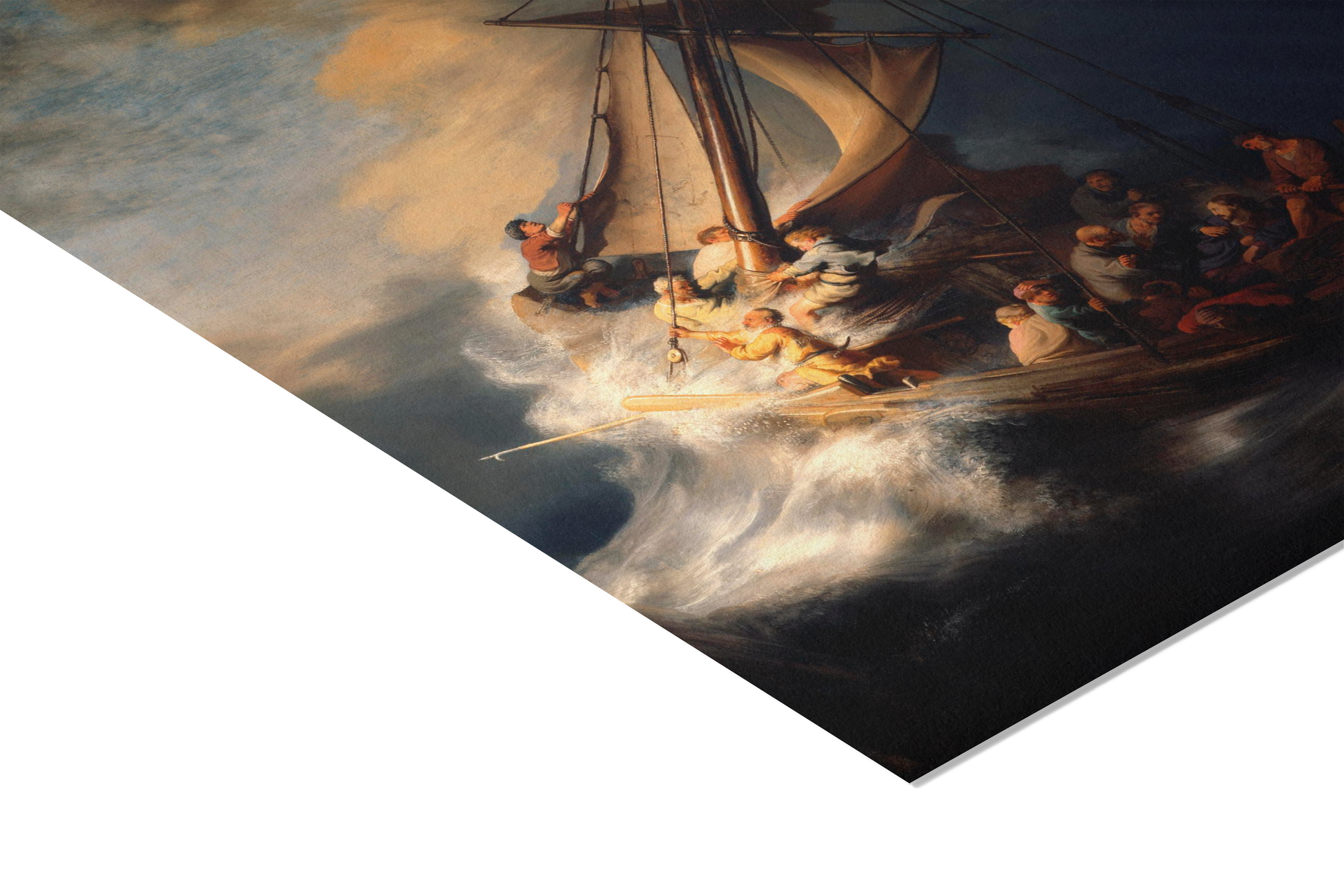 Reproduction du tableau "Le Christ dans la tempête sur la mer de Galilée" de Rembrandt — impression d'art Melanchromia