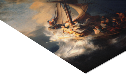 Reproduction du tableau "Le Christ dans la tempête sur la mer de Galilée" de Rembrandt — impression d'art Melanchromia
