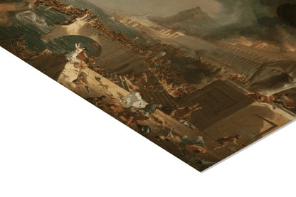 Reproduction du tableau "Le Cours de l'Empire : La Destruction" de Thomas Cole — impression d'art Melanchromia