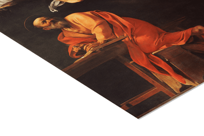 Reproduction du tableau "Saint Matthieu et l'Ange" de Le Caravage — impression d'art Melanchromia