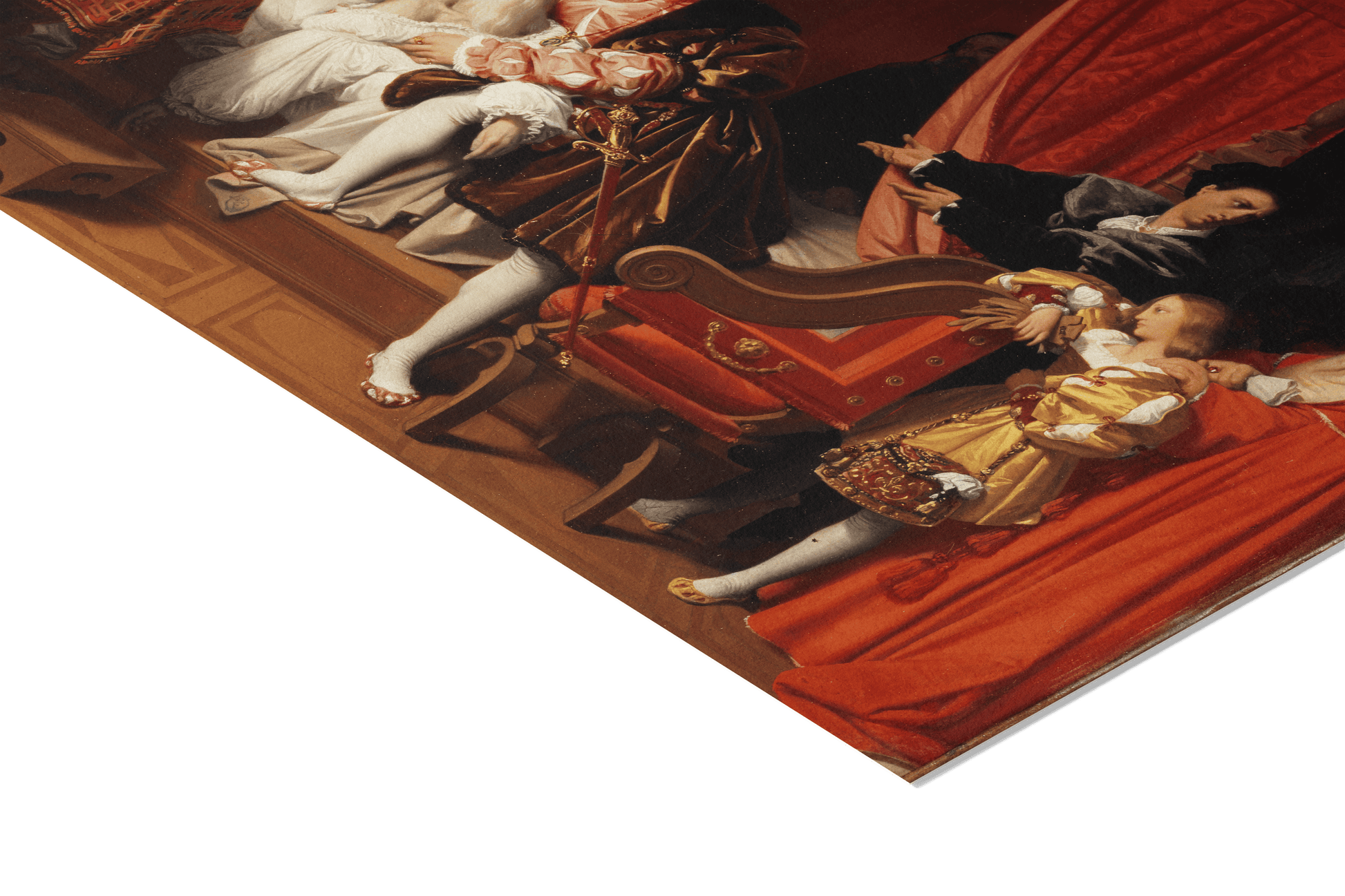 Reproduction du tableau "François Ier reçoit les derniers soupirs de Léonard de Vinci" de Jean-Auguste-Dominique Ingres — impression d'art Melanchromia
