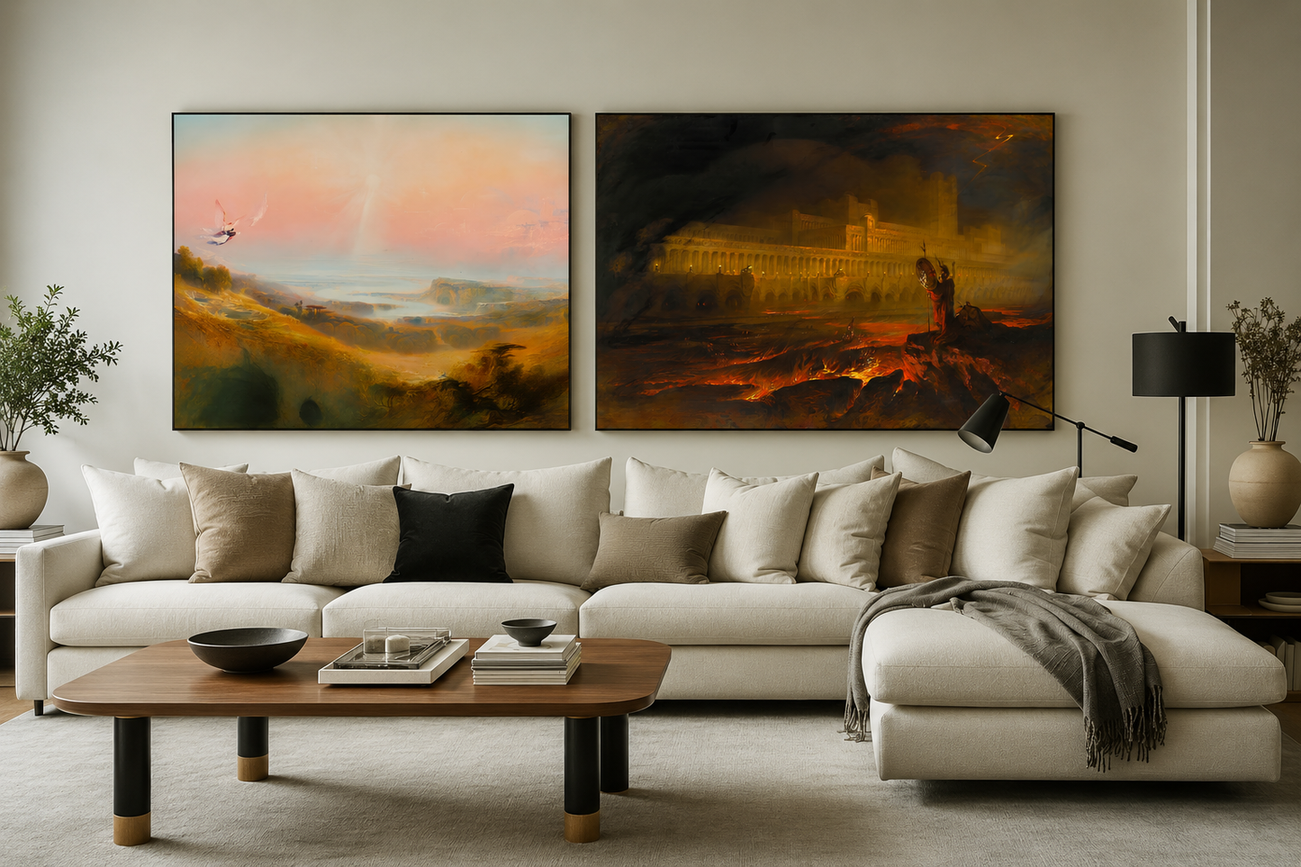 Reproduction du tableau "Le Pandemonium" de John Martin — impression d'art Melanchromia