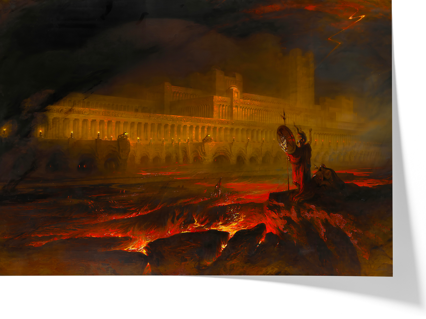 Reproduction du tableau "Le Pandemonium" de John Martin — impression d'art Melanchromia