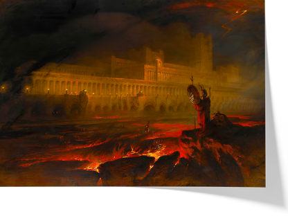 Reproduction du tableau "Le Pandemonium" de John Martin — impression d'art Melanchromia