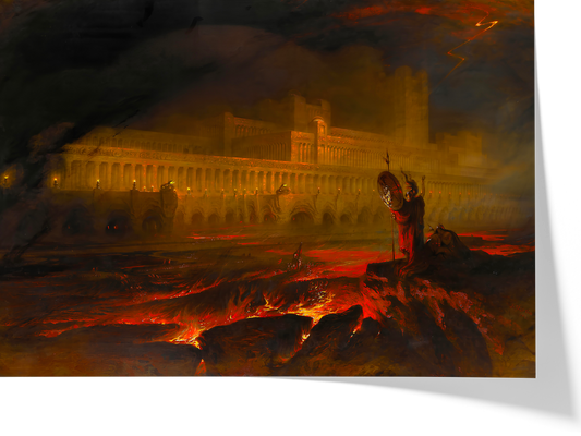 Reproduction du tableau "Le Pandemonium" de John Martin — impression d'art Melanchromia
