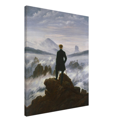 Reproduction du tableau "Le Voyageur contemplant une mer de nuages" de Caspar David Friedrich — impression d'art Melanchromia