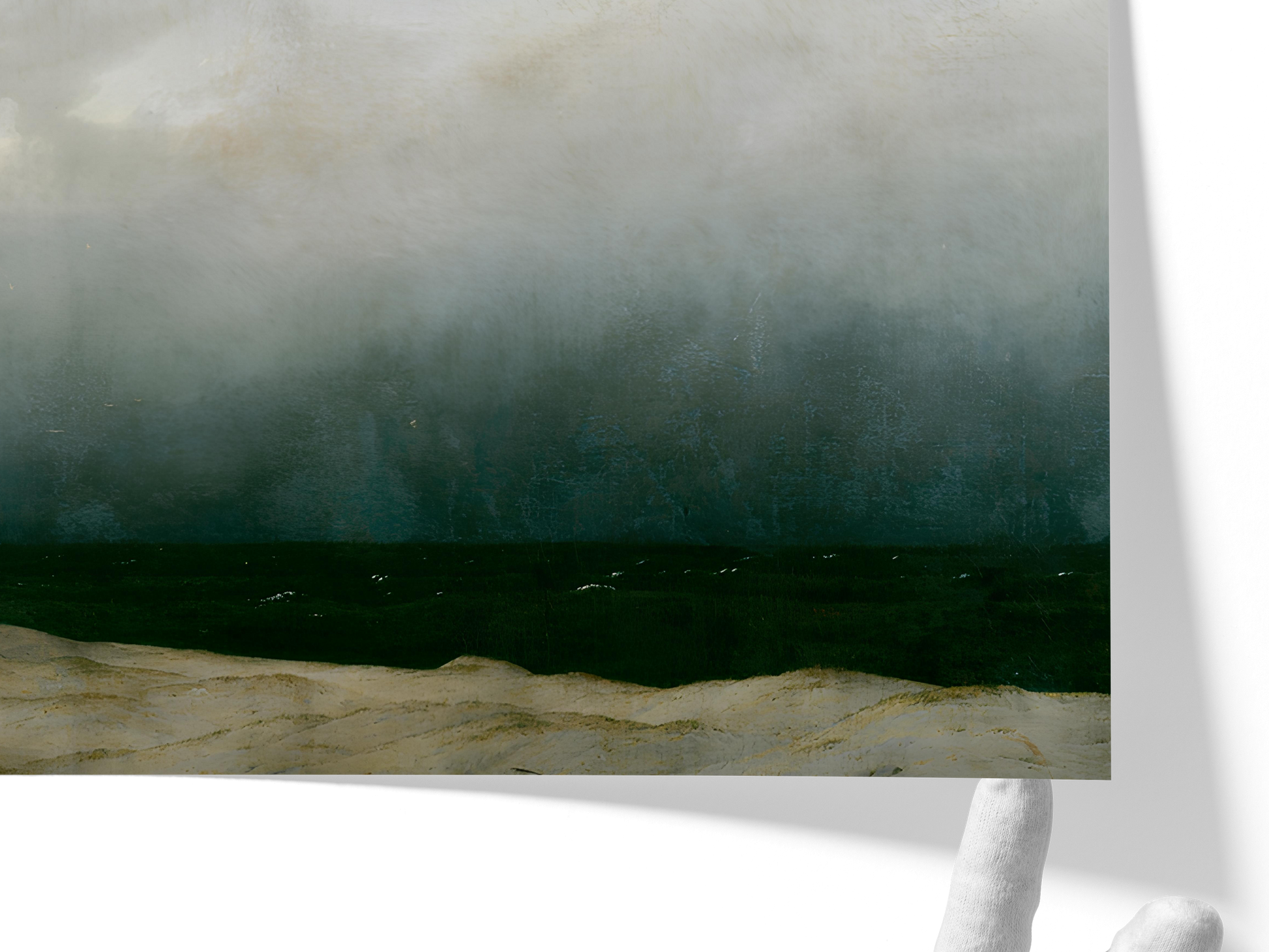 Reproduction du tableau "Le Moine au bord de la mer" de Caspar David Friedrich — impression d'art Melanchromia