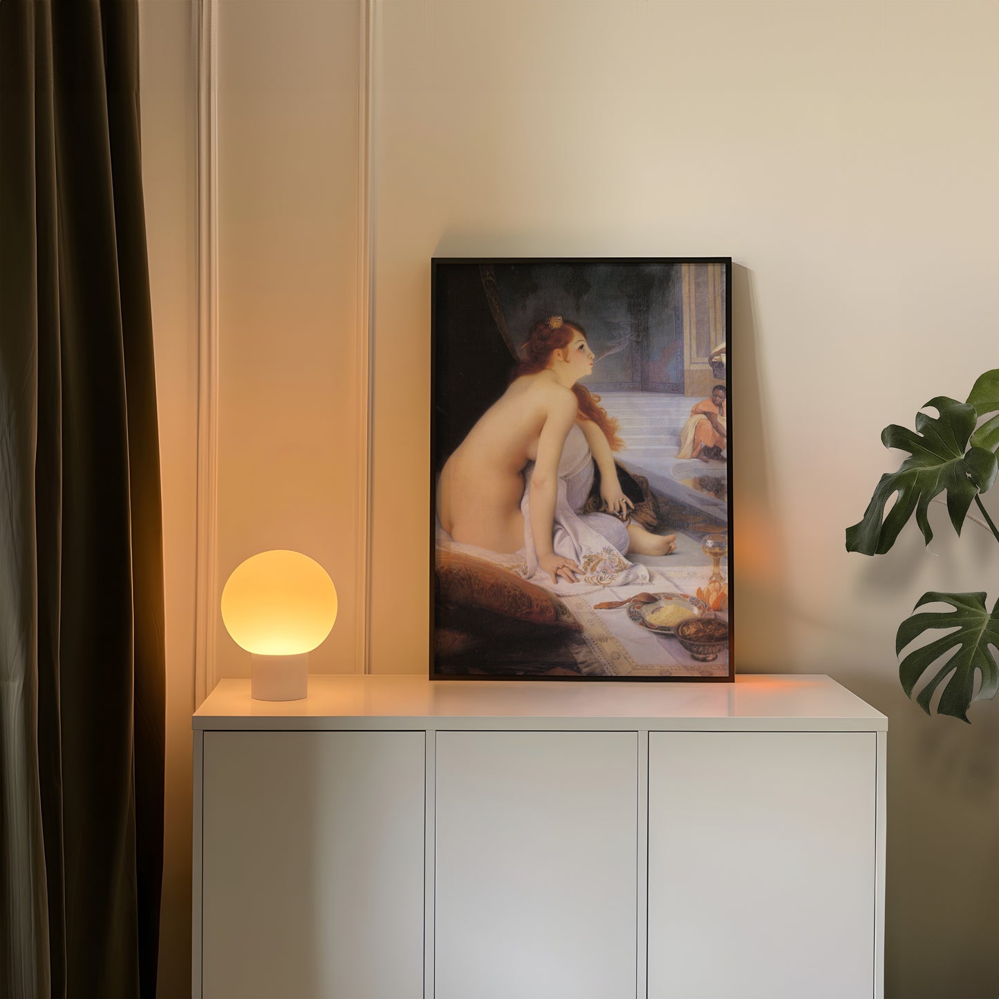 Reproduction du tableau "L'Esclave blanche" de Jean-Jules-Antoine Lecomte du Nouÿ — impression d'art Melanchromia