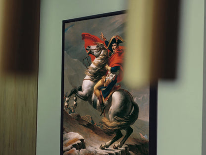Reproduction du tableau "Bonaparte franchissant le Grand-Saint-Bernard" de Jacques-Louis David — impression d'art Melanchromia