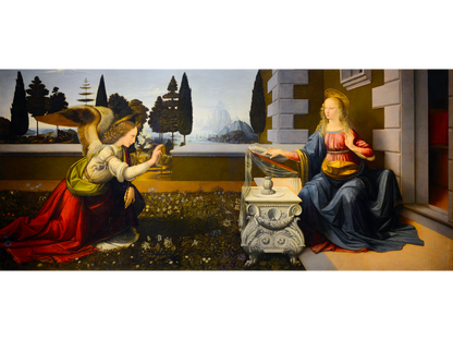 Reproduction du tableau "L'Annonciation" de Léonard de Vinci — impression d'art Melanchromia