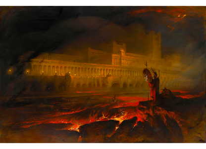 Reproduction du tableau "Le Pandemonium" de John Martin — impression d'art Melanchromia