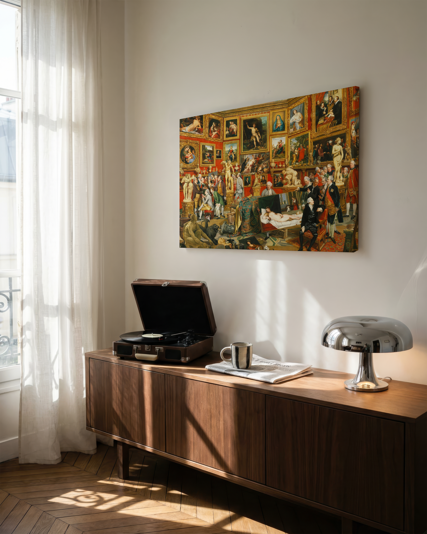 Reproduction du tableau "La Tribune des Offices" de Johann Zoffany — impression d'art Melanchromia