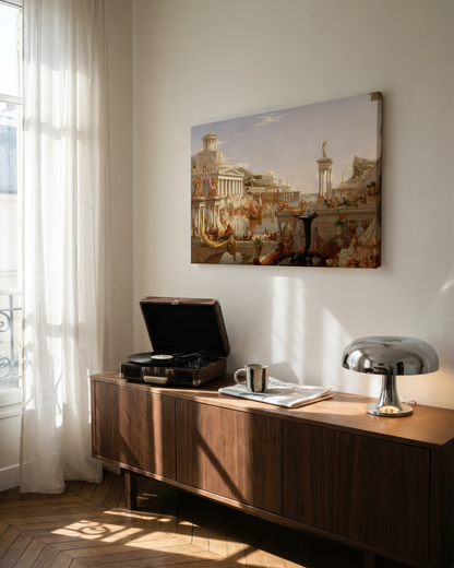 Reproduction du tableau "Le Cours de l'Empire : L'Apogée" de Thomas Cole — impression d'art Melanchromia