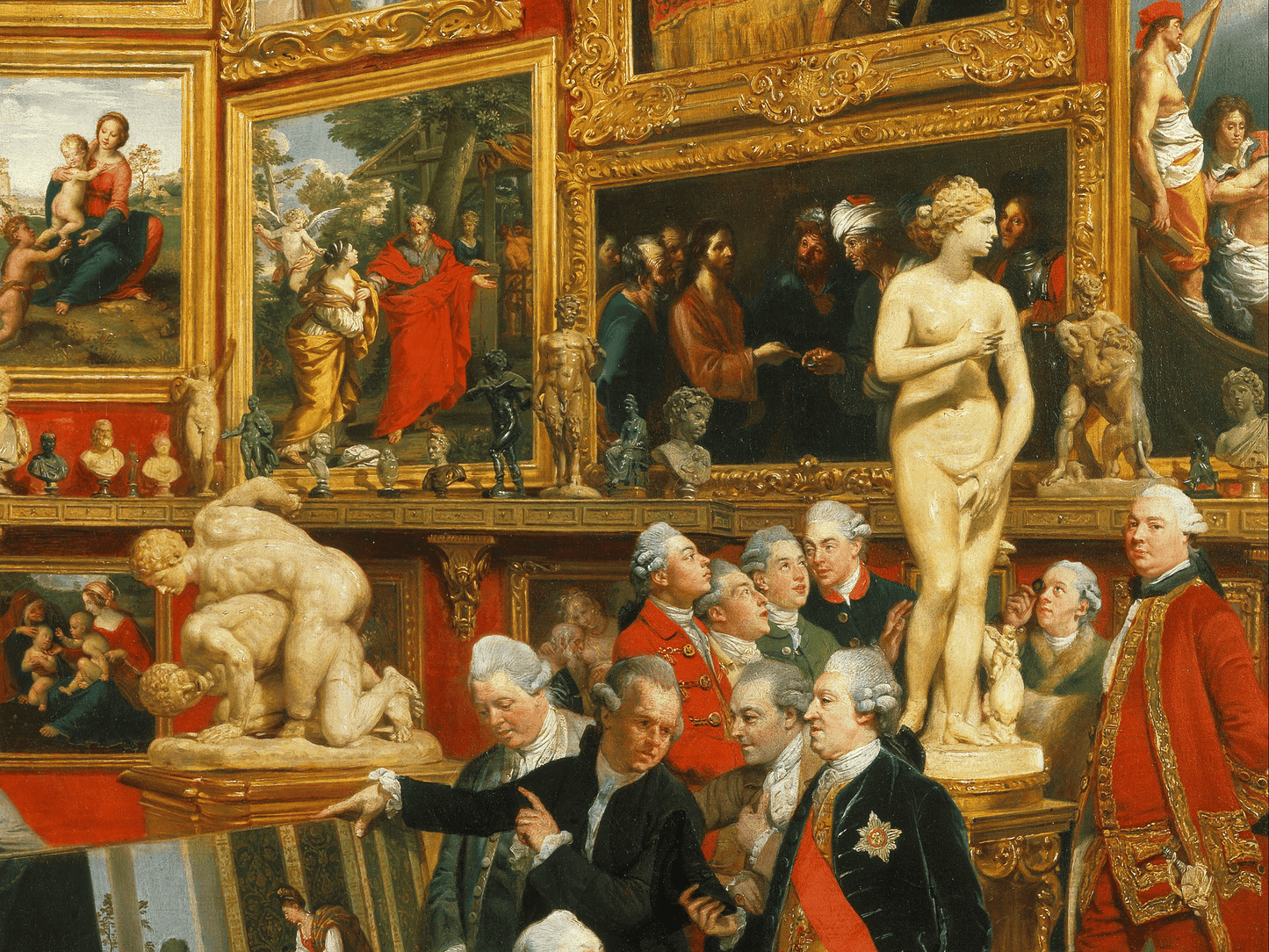 Reproduction du tableau "La Tribune des Offices" de Johann Zoffany — impression d'art Melanchromia