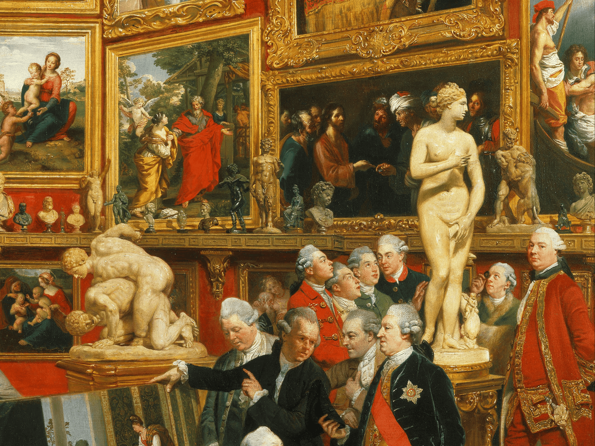 Reproduction du tableau "La Tribune des Offices" de Johann Zoffany — impression d'art Melanchromia