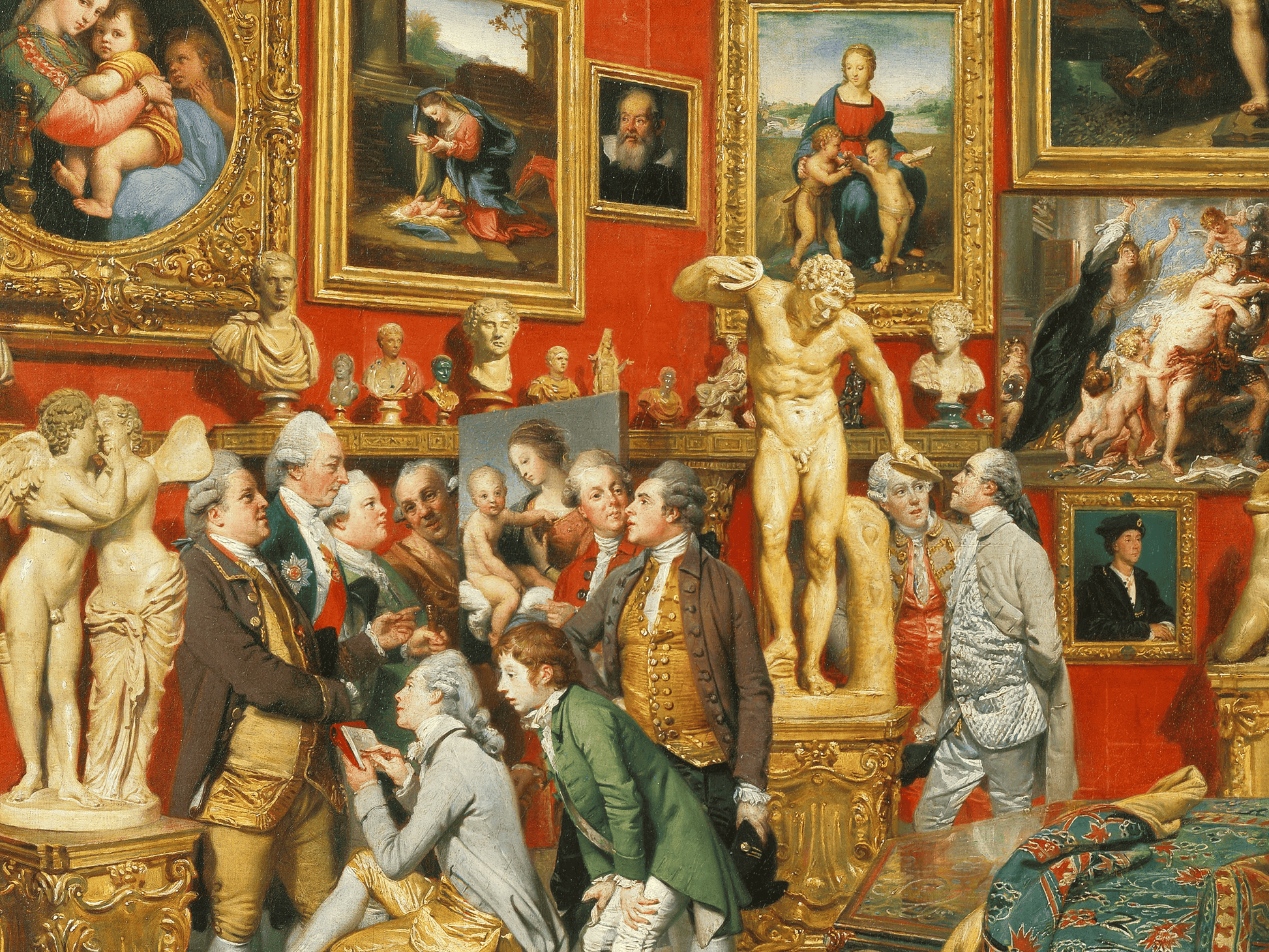 Reproduction du tableau "La Tribune des Offices" de Johann Zoffany — impression d'art Melanchromia