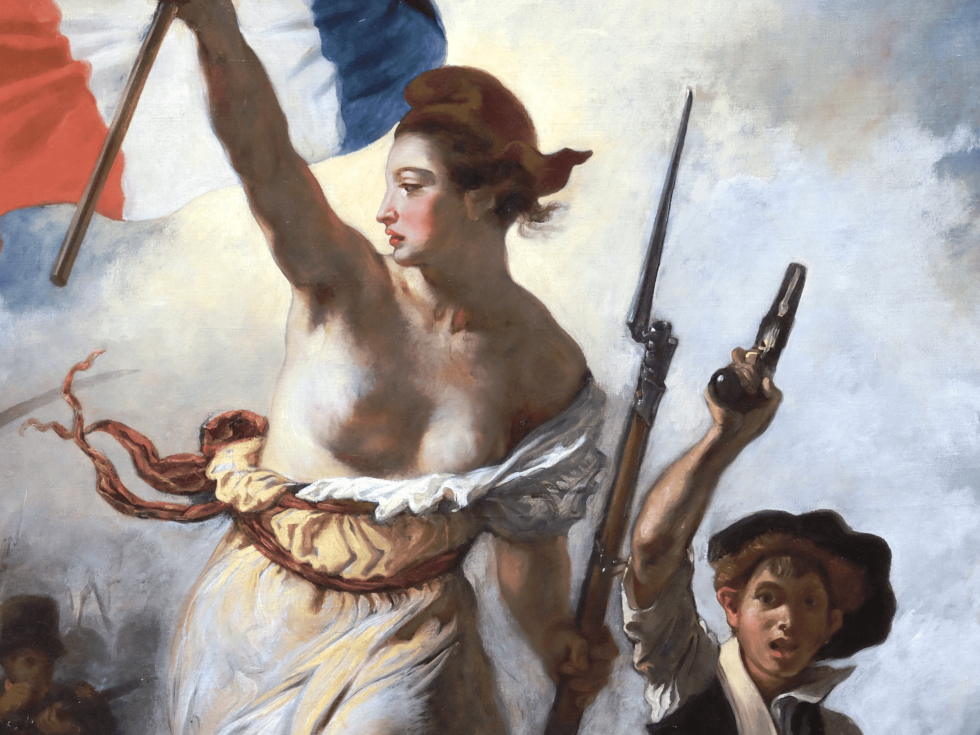 Reproduction du tableau "La Liberté guidant le peuple" de Eugène Delacroix — impression d'art Melanchromia