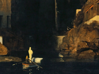 Reproduction du tableau "L'Île des morts (3e version)" de Arnold Böcklin — impression d'art Melanchromia