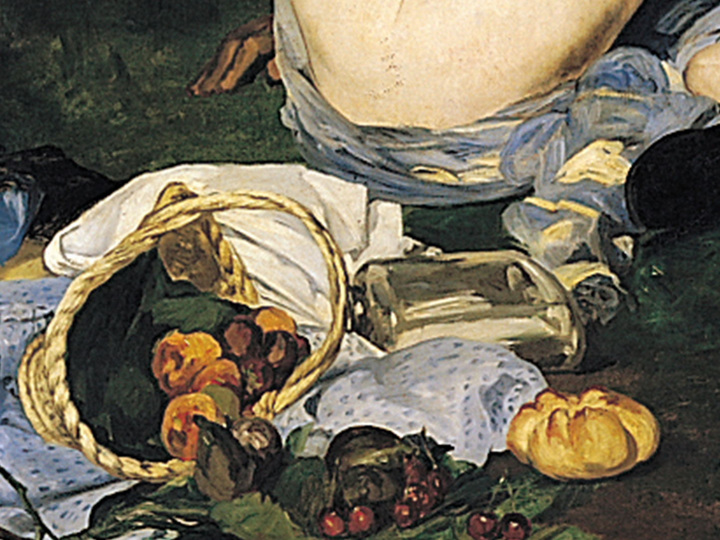Reproduction du tableau "Le Déjeuner sur l'herbe (titre original : Le Bain)" de Édouard Manet — impression d'art Melanchromia
